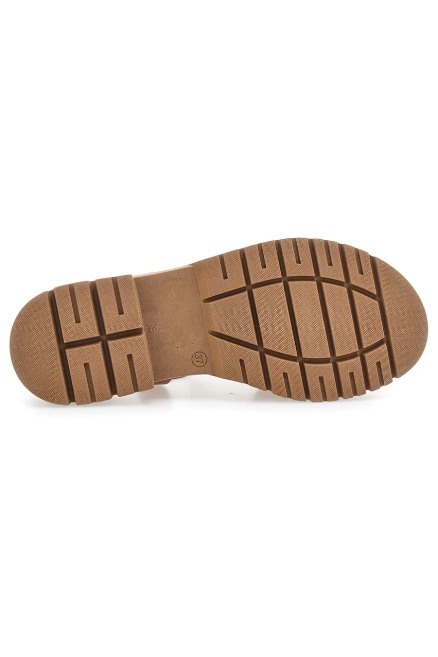 Sandali cuoio con suola carrarmato Pittarello Focus 27476VEG