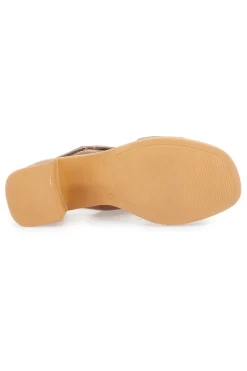 Sandali Cuoio con Tacco Medio a Blocco PITTARELLO LOOK MK3619214