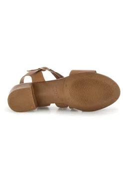 Sandali cuoio in vera pelle con cinturini e fibbia Pittarello Look 243050