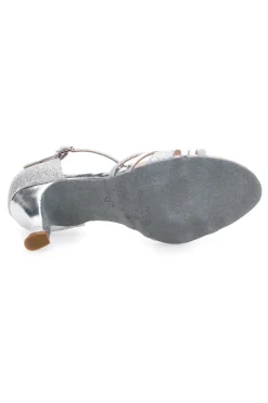 Sandali da Ballo Argento Con Strass Mon Dieu 1460404