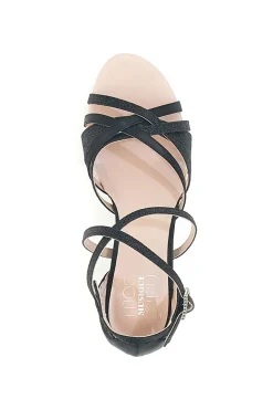 Sandali Da Ballo Neri Con Suola In Pelle Mon Dieu 1460503