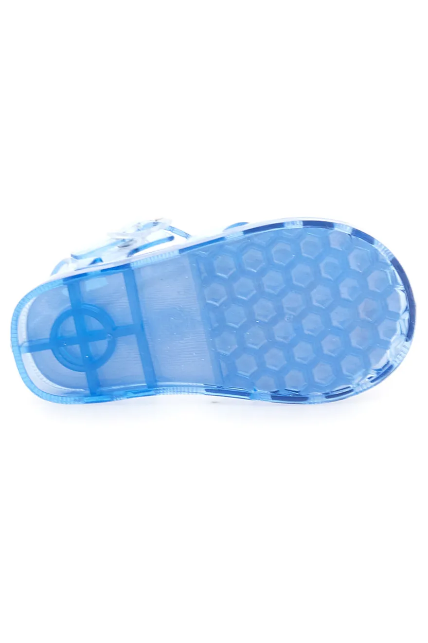 Sandali da mare blu trasparenti con granchietto Pitt Kids 3142667