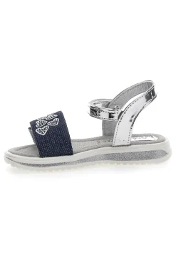 Sandali Denim e Argento Con Chiusura Strappo Grazie Girl 218734