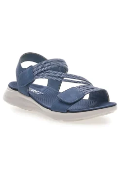 Sandali Denin con Doppia Fascia e Elastico Effetto Corda FIRST ACTIVE 2