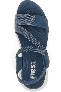 Sandali Denin con Doppia Fascia e Elastico Effetto Corda FIRST ACTIVE 2