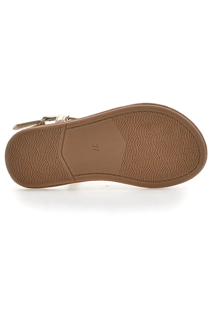 Sandali Dorati con Cinturino Pitt Kids 392430