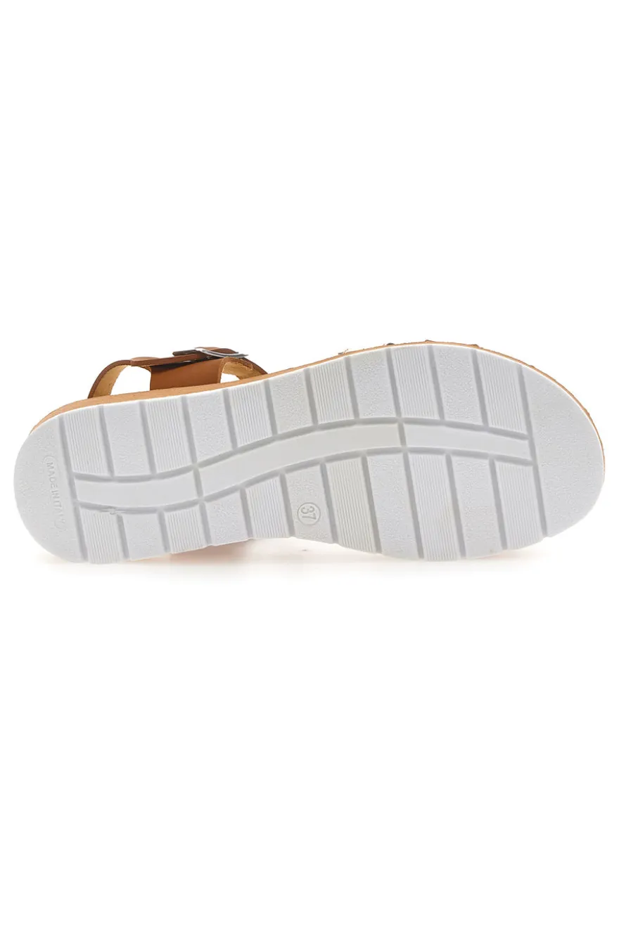 Sandali Dulcinea 211094 Marrone e Platino