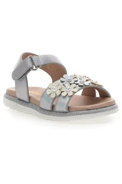 Sandali Eleganti Argento con Fiorellini Pitt Kids 392411