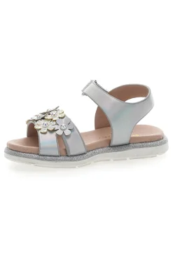 Sandali Eleganti Argento con Fiorellini Pitt Kids 392411