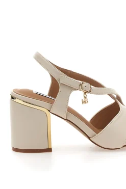 Sandali Eleganti con Tacco Largo e Dettaglio Gioiello Marcella Burani 51211