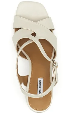 Sandali Eleganti con Tacco Largo e Dettaglio Gioiello Marcella Burani 51211