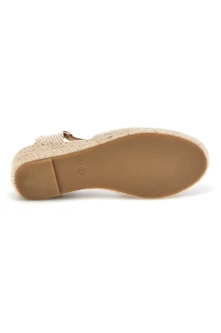 Sandali espadrillas Beige con zeppa in corda Pittarello Sun Bl4