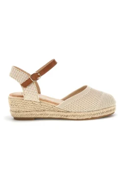 Sandali espadrillas Beige con zeppa in corda Pittarello Sun Bl4