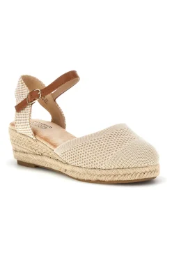 Sandali espadrillas Beige con zeppa in corda Pittarello Sun Bl4