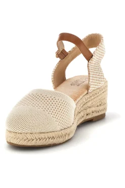 Sandali espadrillas Beige con zeppa in corda Pittarello Sun Bl4