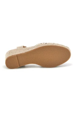 Sandali espadrillas Dorati con zeppa in corda Pittarello Sun Bl5