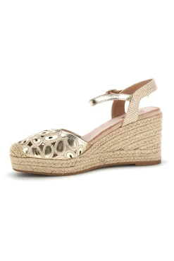 Sandali espadrillas Dorati con zeppa in corda Pittarello Sun Bl5