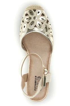 Sandali espadrillas Dorati con zeppa in corda Pittarello Sun Bl5