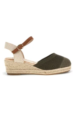 Sandali espadrillas Verdi con zeppa in corda Pittarello Sun Bl4