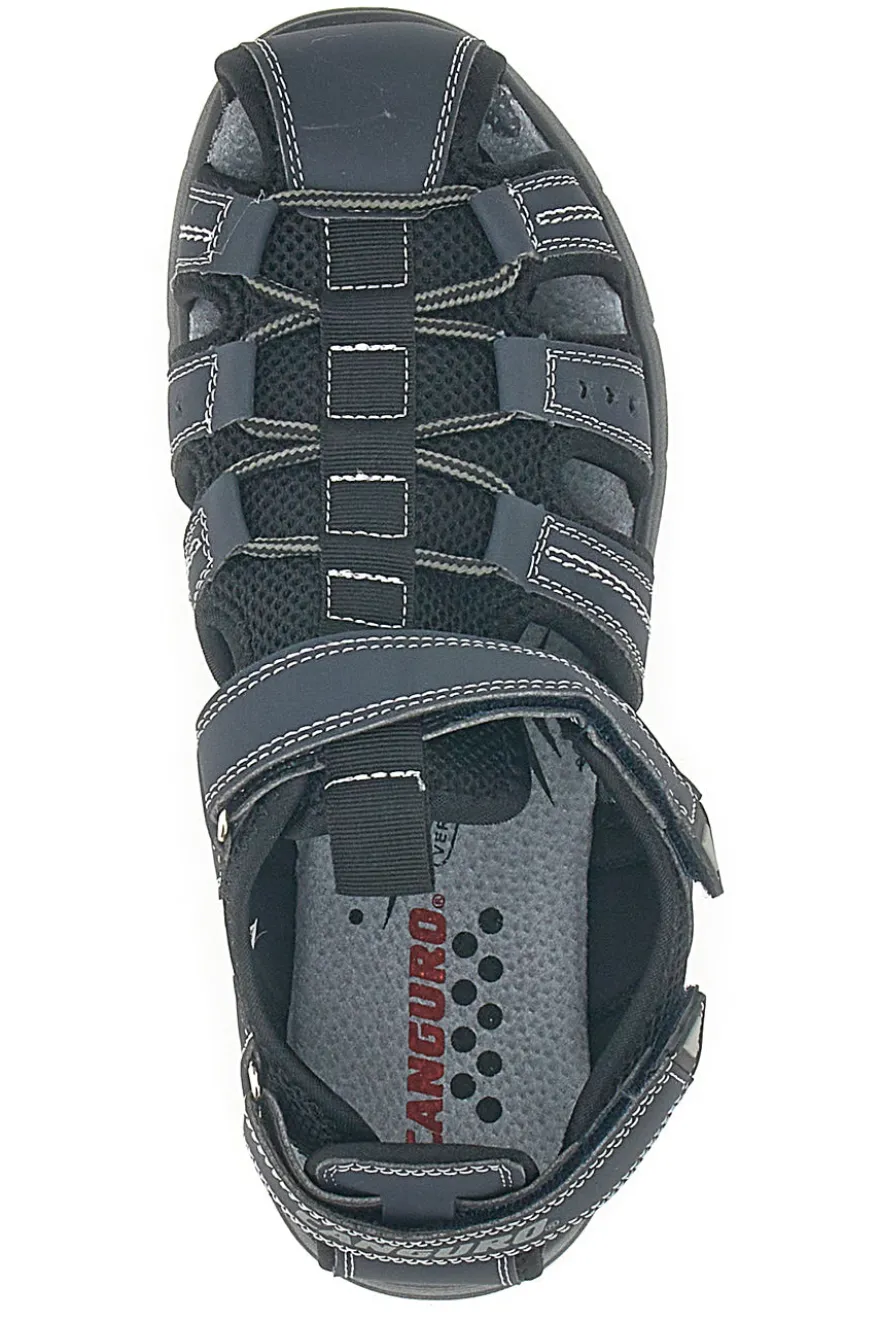 Sandali Fisherman Blu Con Strappo Canguro 1013