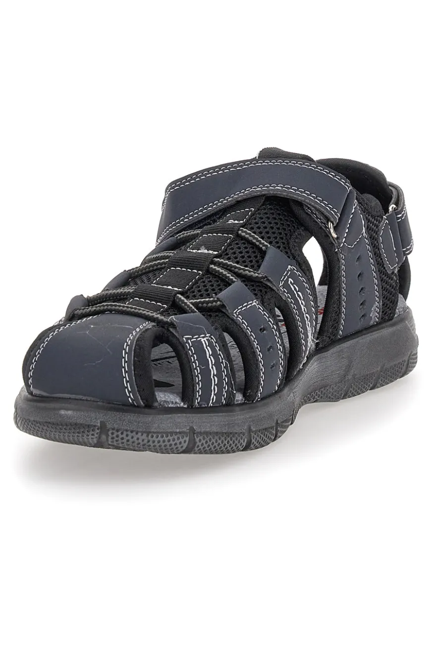 Sandali Fisherman Blu Con Strappo Canguro 1013