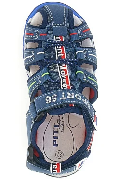 Sandali Fisherman Blu Con Strappo In Velcro Pitt Kids 14116