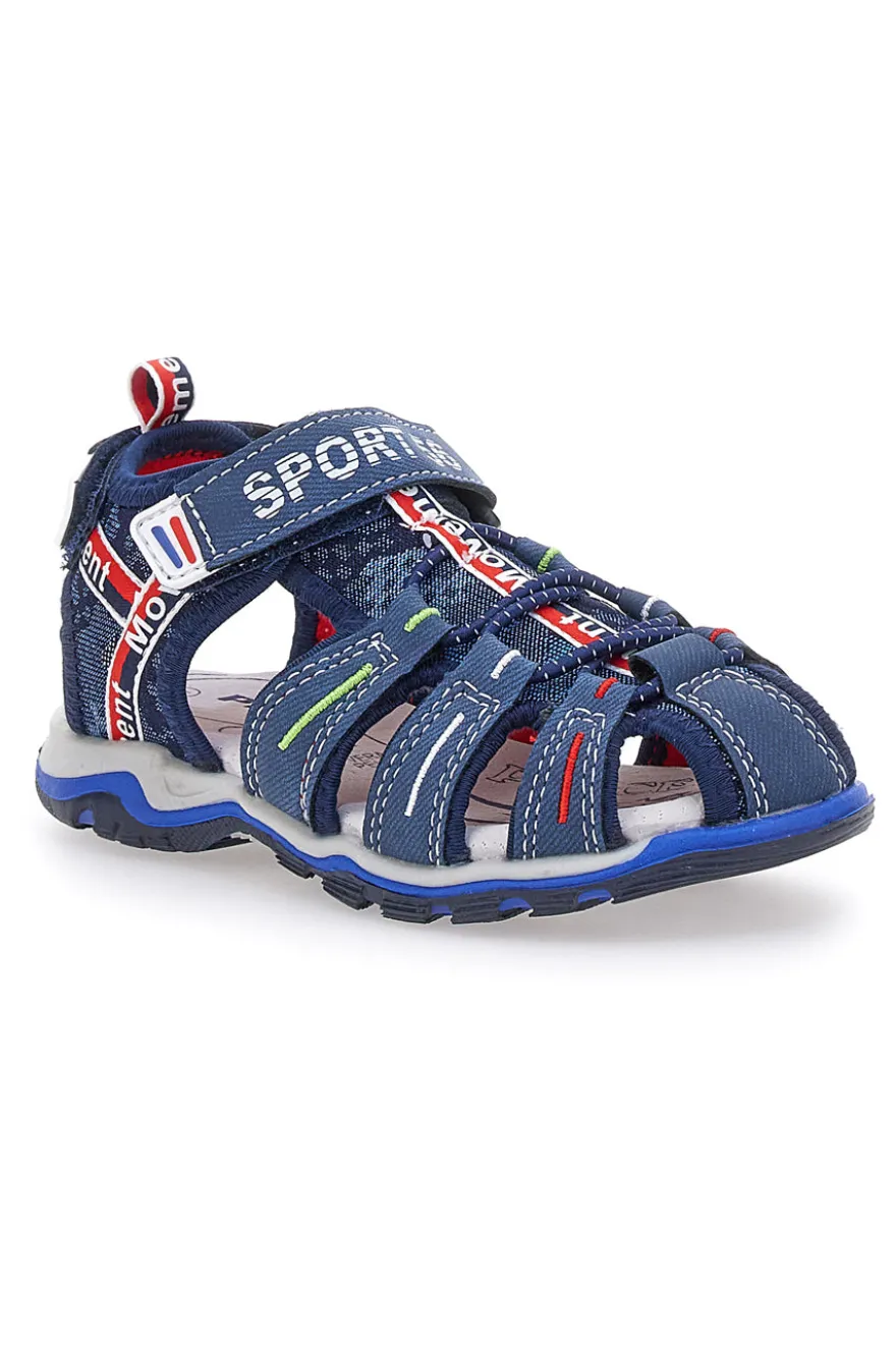 Sandali Fisherman Blu Con Strappo In Velcro Pitt Kids 14116