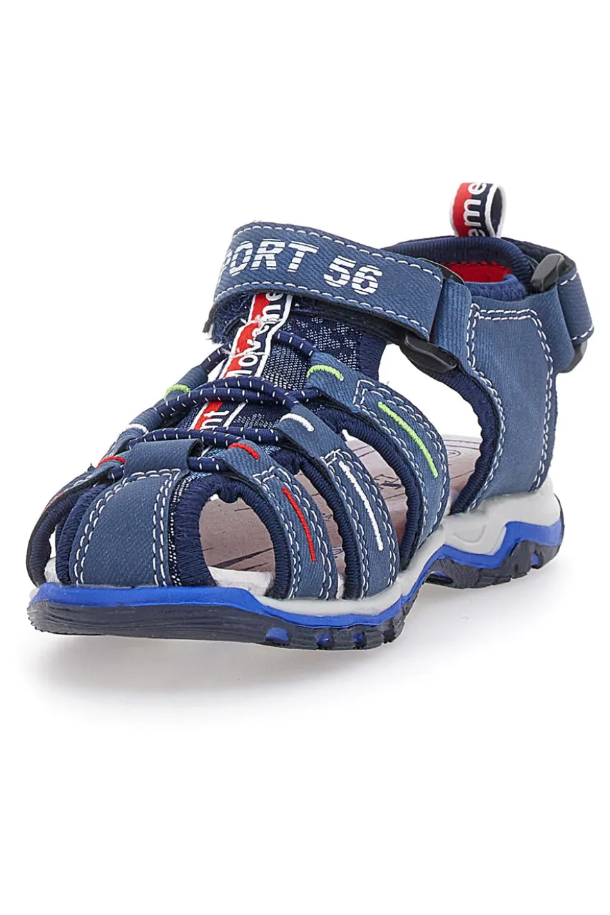 Sandali Fisherman Blu Con Strappo In Velcro Pitt Kids 14116