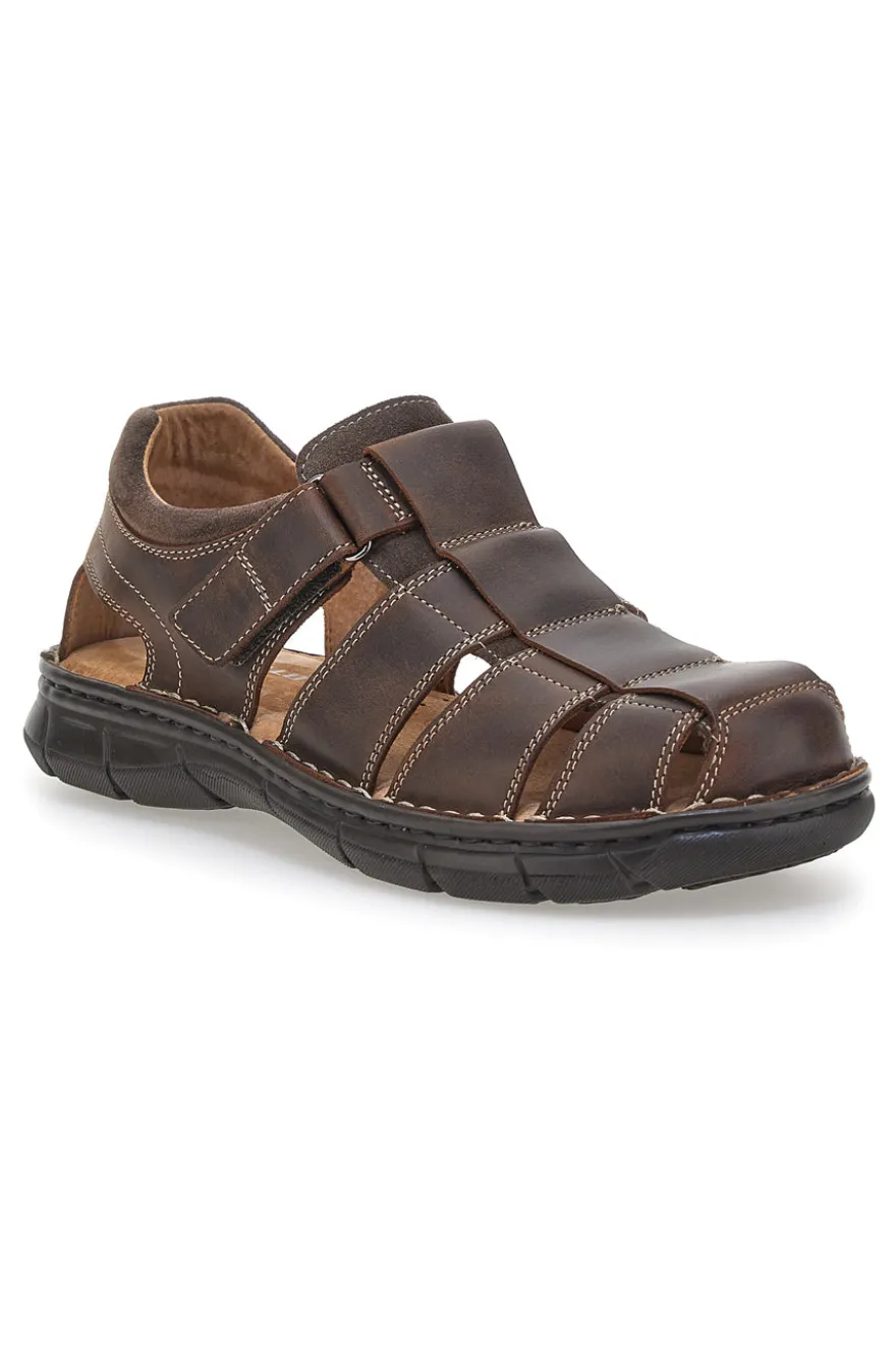 Sandali Fisherman Marroni In Pelle Pittarello Eco 7402