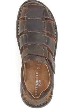 Sandali Fisherman Marroni In Pelle Pittarello Eco 7402