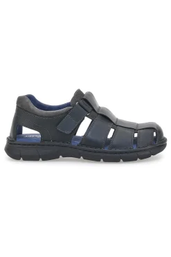 Sandali Fisherman Neri In Pelle Pittarello Eco 7402