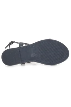 Sandali Flat Neri Con Applicazioni Colorate THE FIRST CHIC PREA752