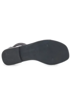 Sandali Flat Neri Con Strass Cafe' Cost 271