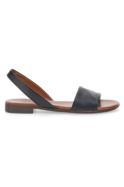 Sandali Flat Neri In Pelle Pittarello Look 225140