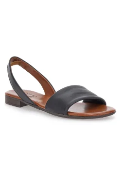 Sandali Flat Neri In Pelle Pittarello Look 225140