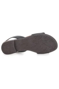 Sandali Flat Neri In Pelle Pittarello Look 225140