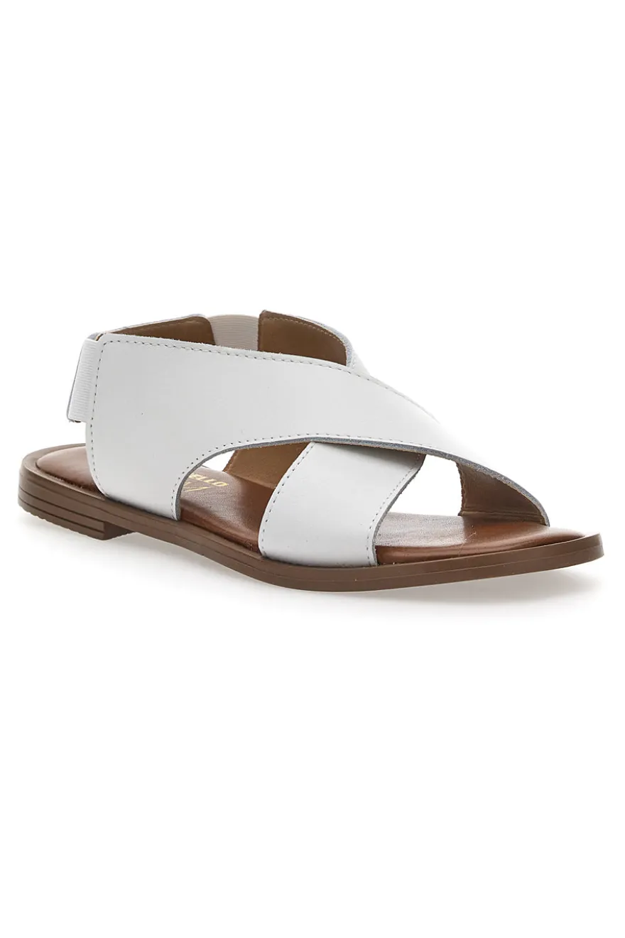 Sandali Flat Pittarello Glam 15411 Bianchi