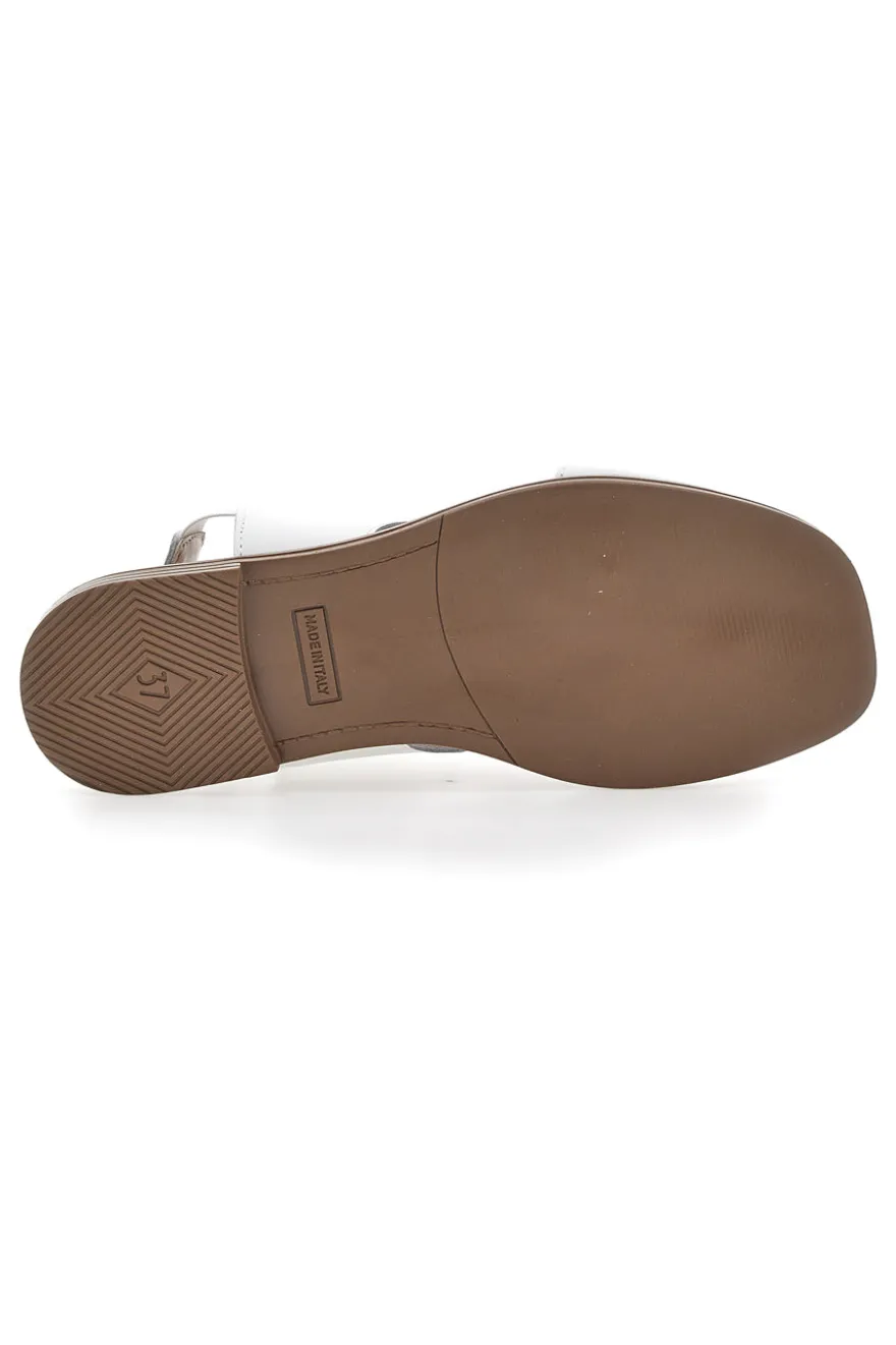 Sandali Flat Pittarello Glam 15411 Bianchi
