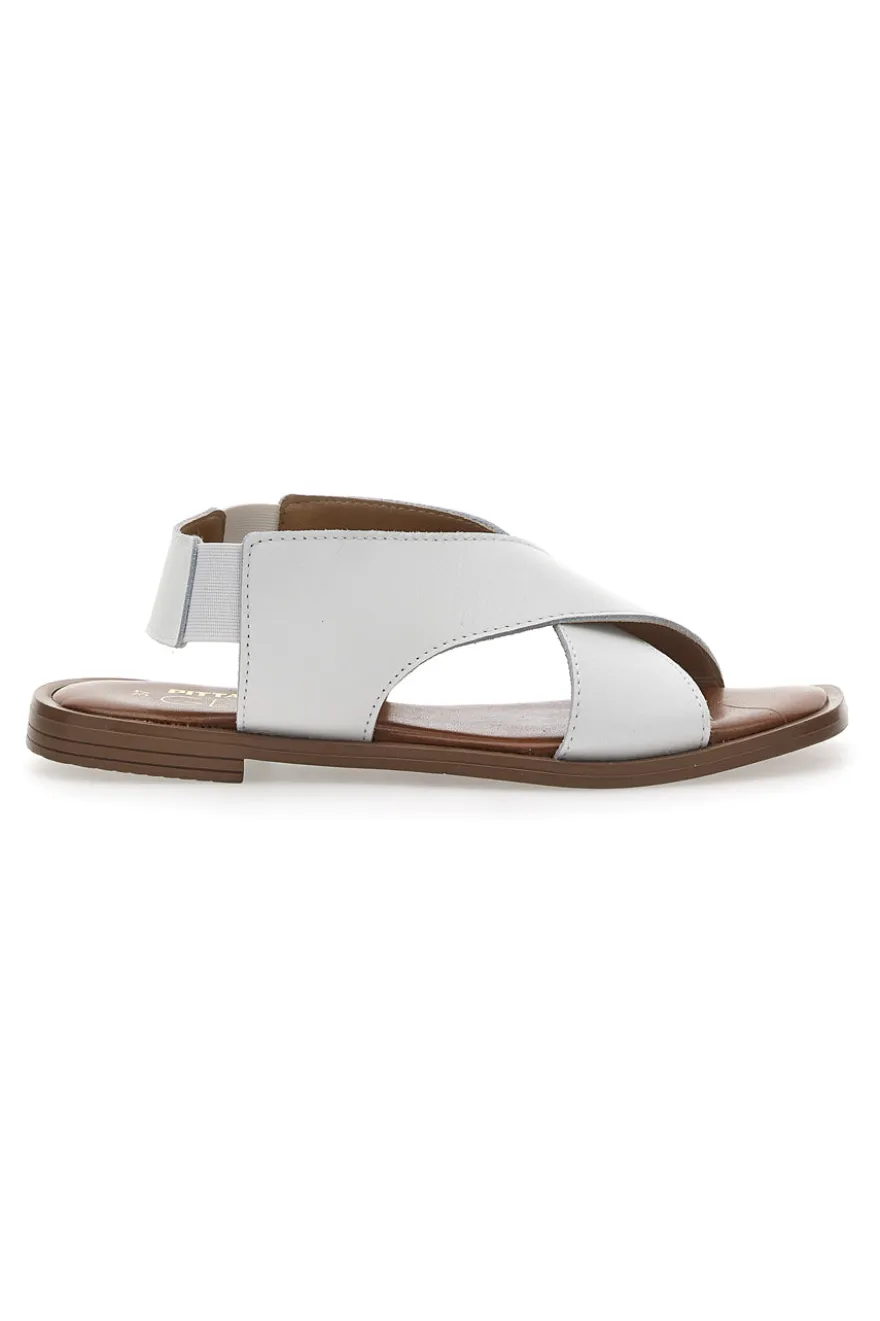 Sandali Flat Pittarello Glam 15411 Bianchi
