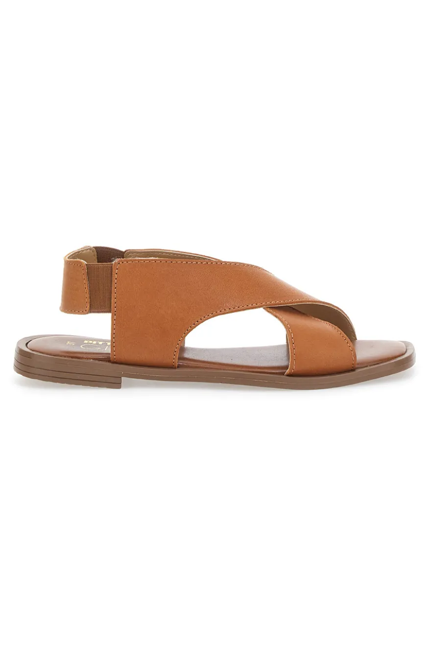 Sandali Flat Pittarello Glam 15411 Cognac