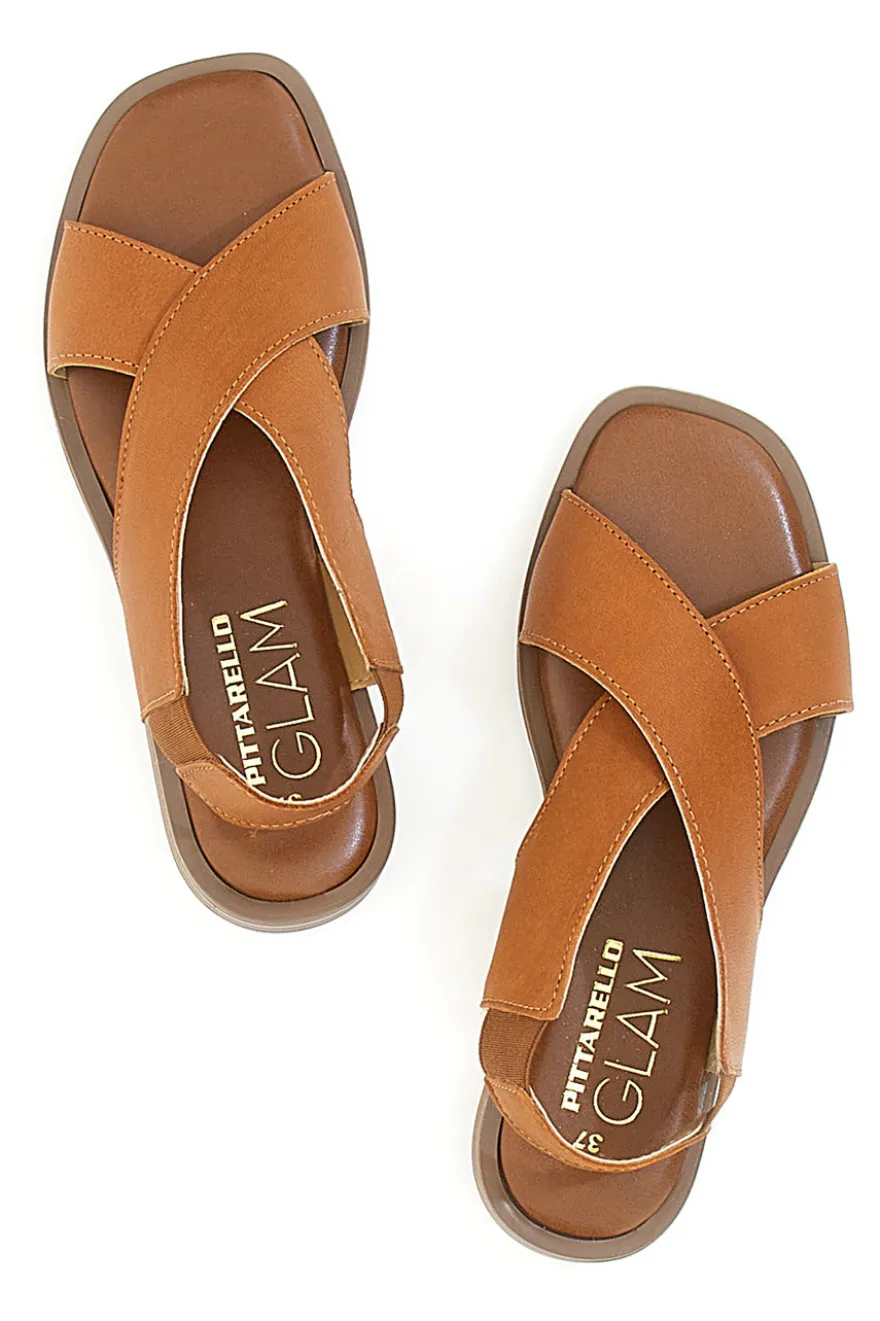Sandali Flat Pittarello Glam 15411 Cognac