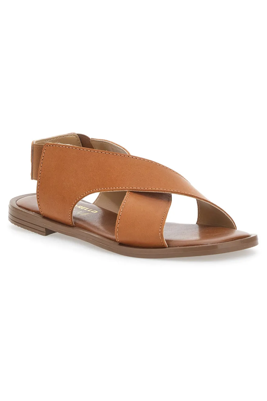 Sandali Flat Pittarello Glam 15411 Cognac