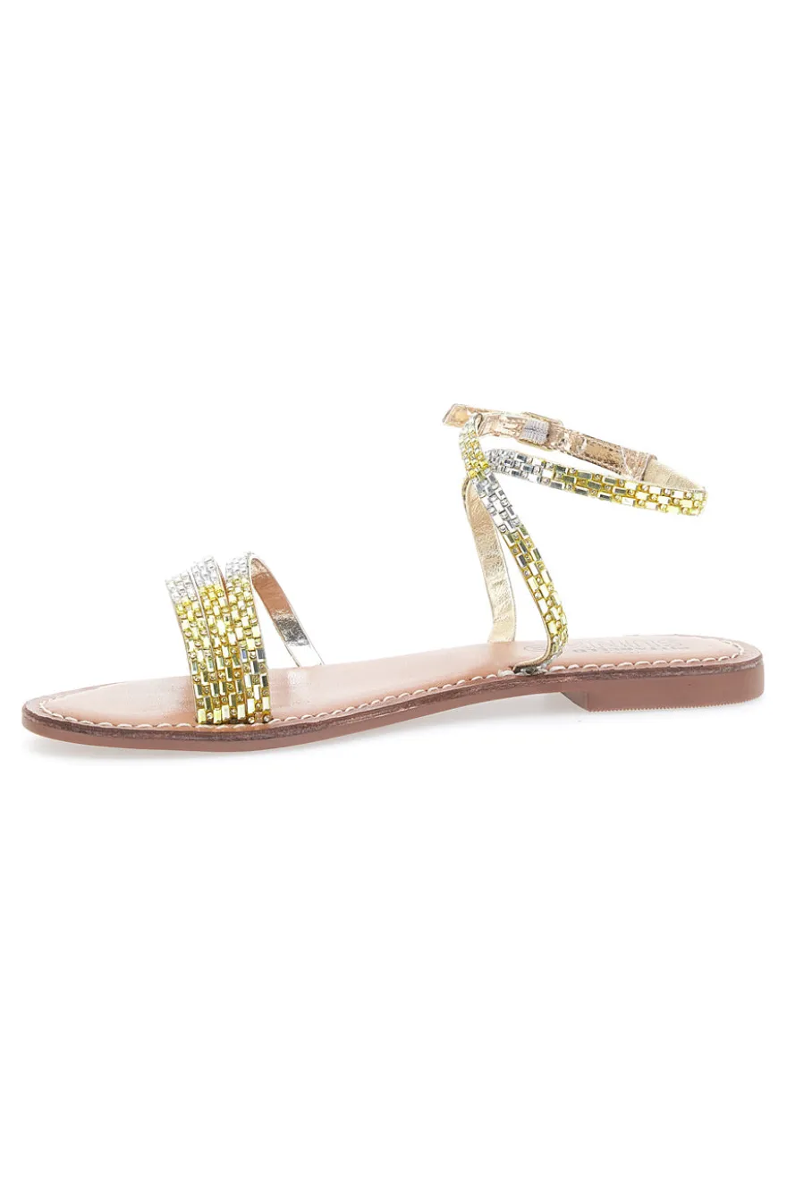 Sandali Flat Pittarello Sun 3083 Oro