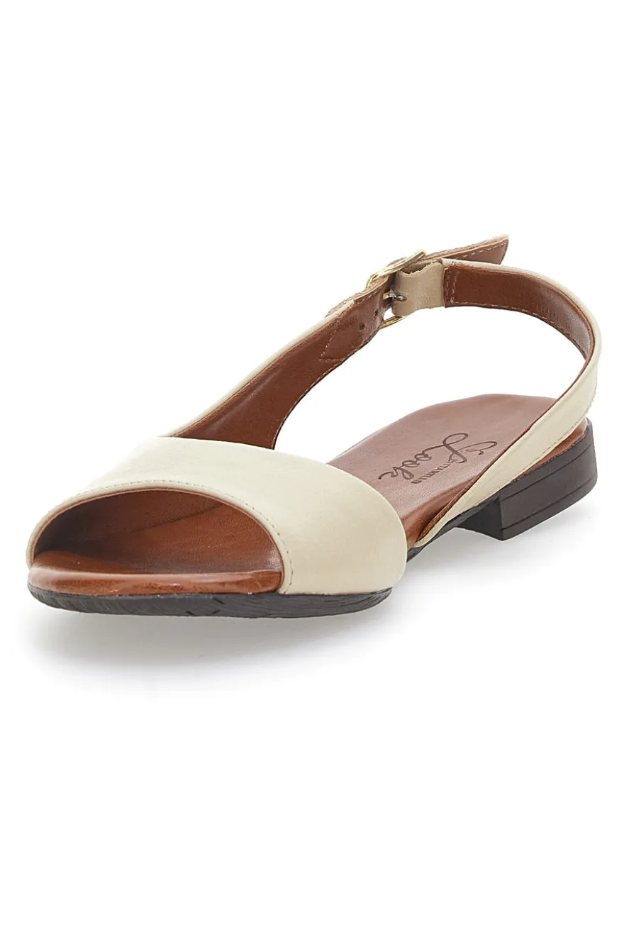 Sandali Flat Sand In Vera Pelle Pittarello Look 225110