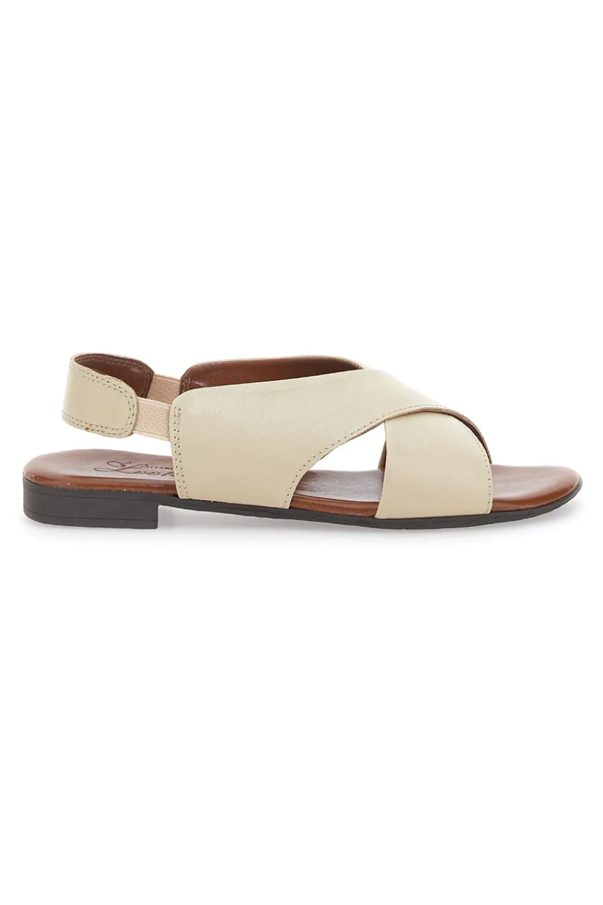 Sandali Flat Sand In Vera Pelle Pittarello Look 225435