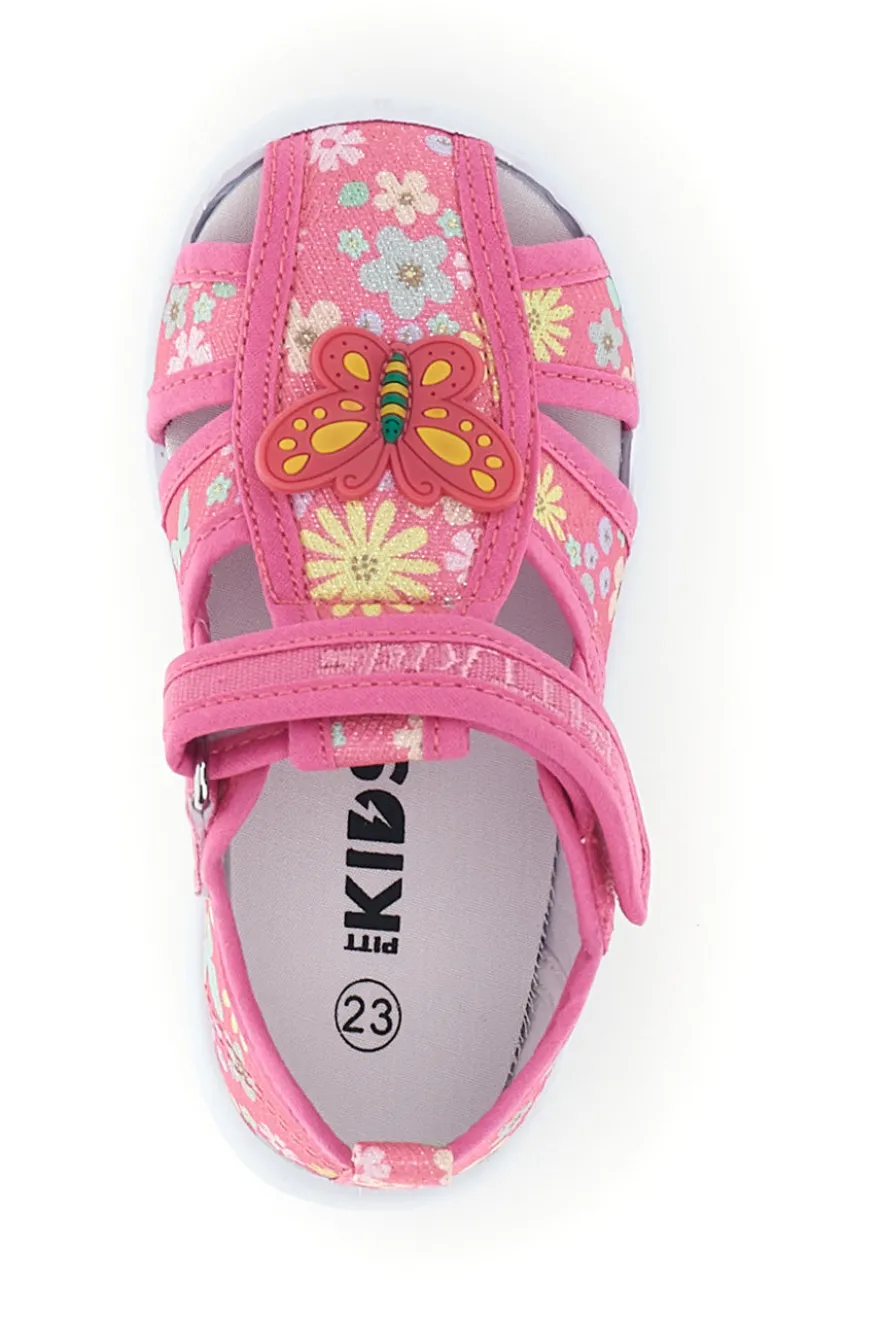 Sandali fucsia con strappo Pitt kids 0642685