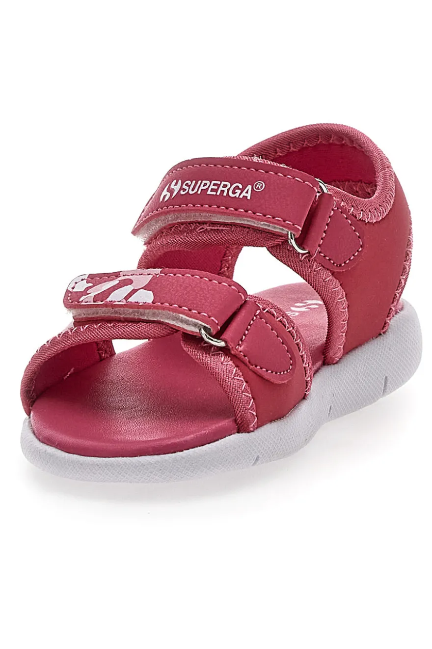 Sandali Fucsia da Bimba con Velcro Superga 63820