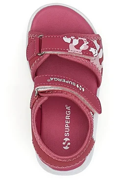 Sandali Fucsia da Bimba con Velcro Superga 63820