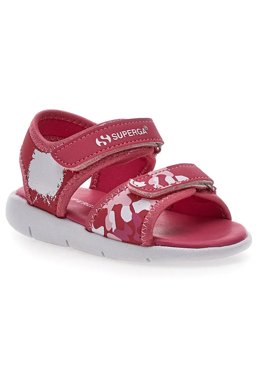 Sandali Fucsia da Bimba con Velcro Superga 63820