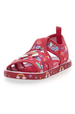 Sandali fuxia con stampa unicorni Pitt kids PK2872A